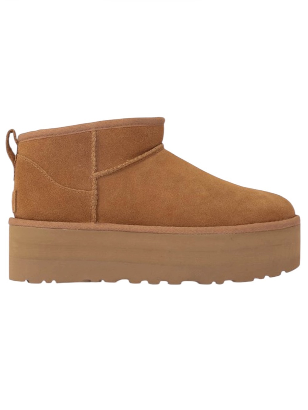 UGG Classic Ultra Mini Platform Suede Chestnut Size 7
